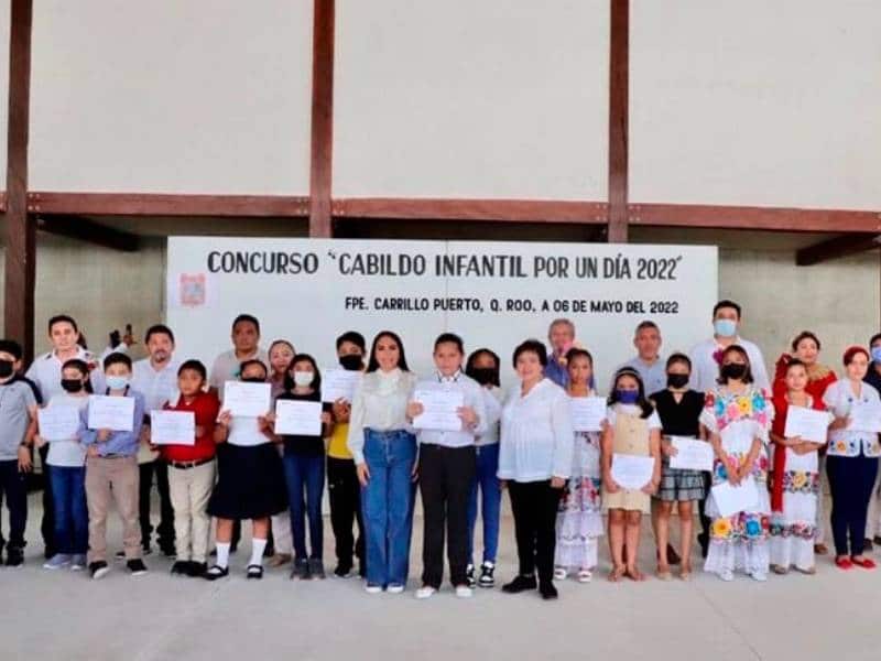 Ayuntamiento de Carrillo Puerto realiza cabildo infantil por un día