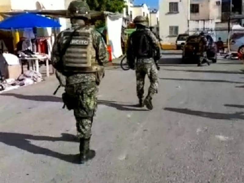 Mayor presencia de elementos militares en zonas de incidencia delictiva en Cancún