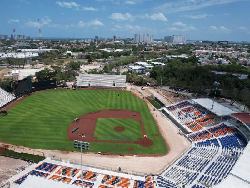 En suspenso fecha de apertura del renovado parque de pelota “Beto Ávila” de Cancún