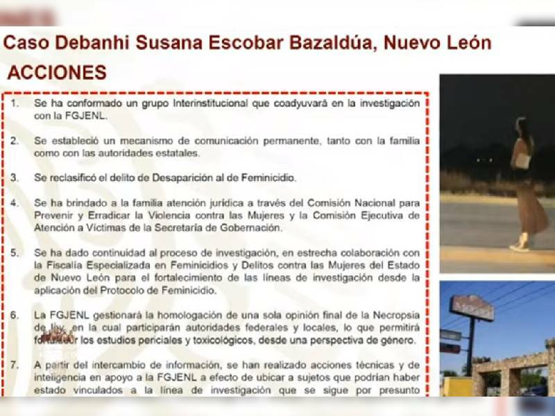 Buscan a posibles responsables del asesinato de Debanhi Escobar en NL