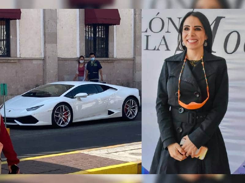 Exhiben Lamborghini de alcaldesa en Guanajuato, Alma Denisse Sánchez