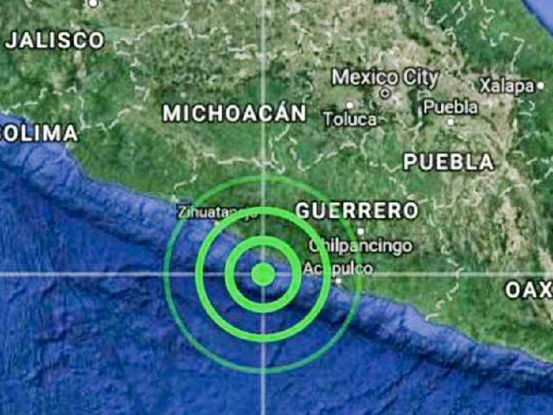 Se registra sismo de 4.3 grados al sureste de Acapulco