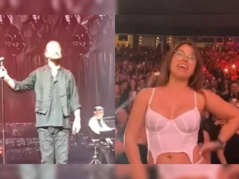 Mujer que se desnudó en concierto de Ricardo Arjona anuncia su OnlyFans