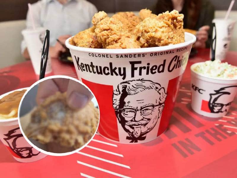 Encuentra un cabeza de pollo en su comida de KFC