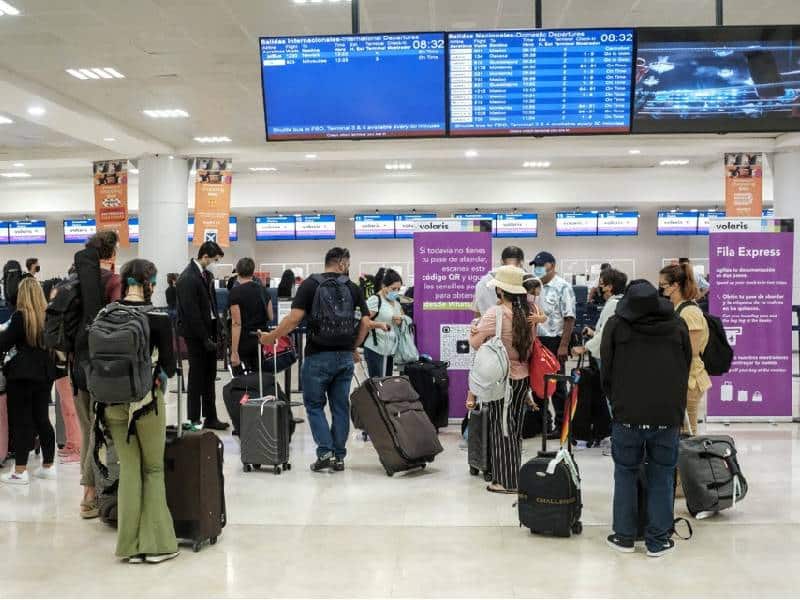 El aeropuerto de Cancún, con 528 vuelos mediante 37 aerolíneas para hoy