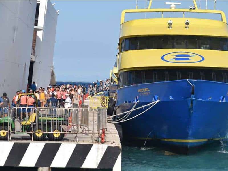 Sin cambios las tarifas de navieras de la ruta Playa del Carmen-Cozumel