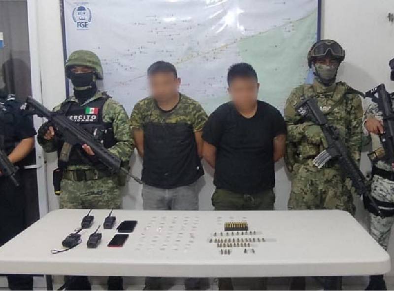 Dos detenidos con armamento en Tulum