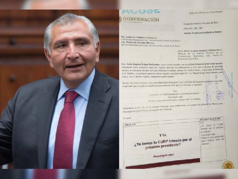 Denuncia Adán Augusto López ante FGR, delitos electorales usurpando su nombre