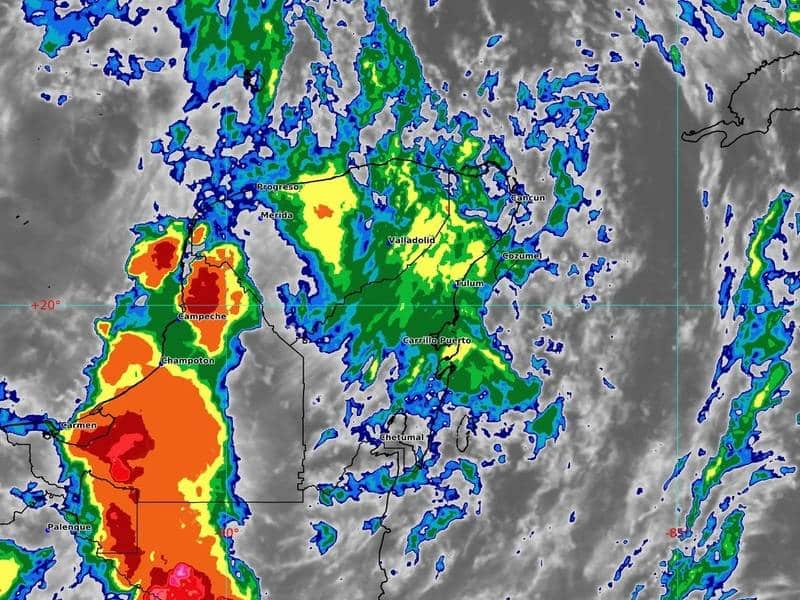 Onda tropical N° 11 ocasionará lluvias en Quintana Roo