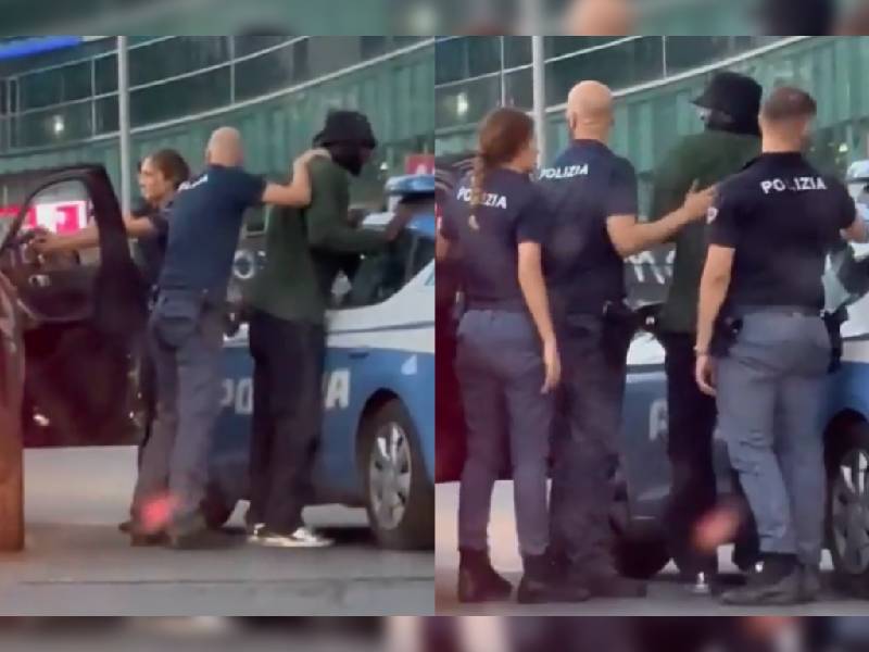 Video. Bakayoko fue sometido a una revisión por un policía en Milán