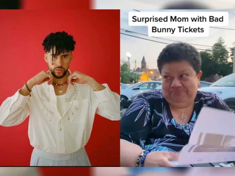 Mamá rompe en llanto al recibir boletos para ver a Bad Bunny