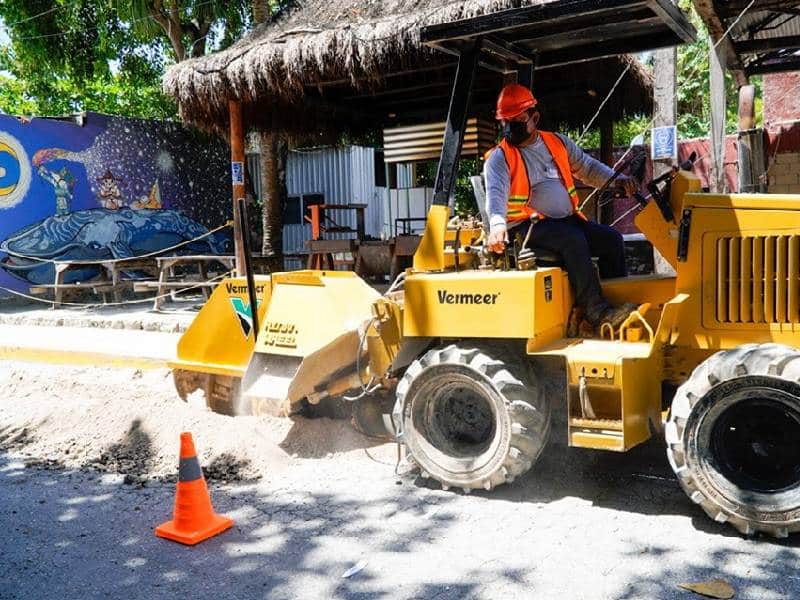 Aguakan inicia obras en la red de agua potable y alcantarillado en Puerto Morelos