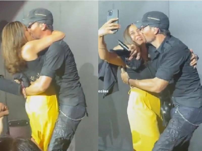 Enrique Iglesias se besa con fan; video causa polémica