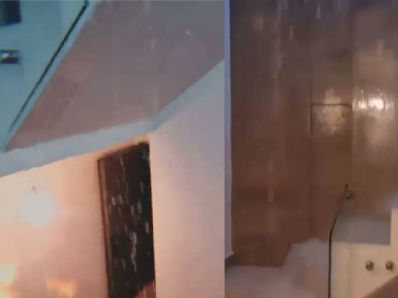 Video. ¿Una alberca? Así se inundó una casa por las lluvias en Monterrey