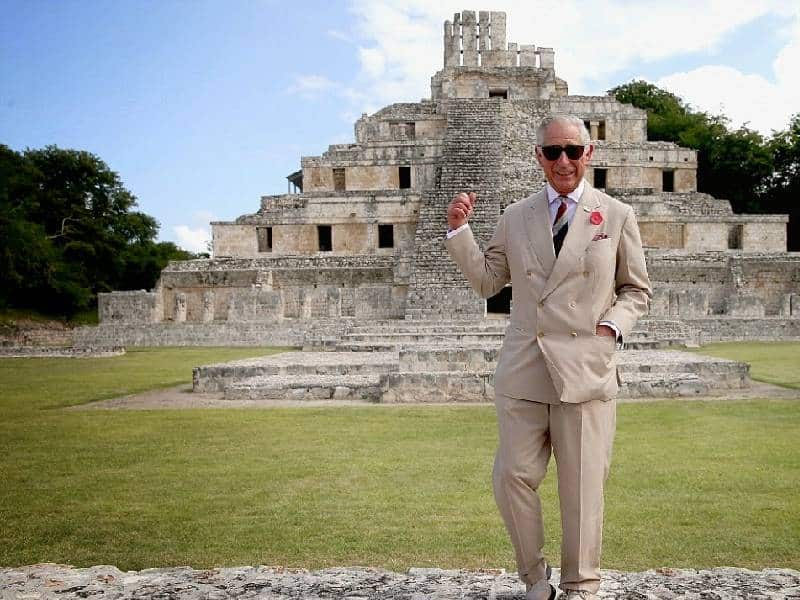 El rey Carlos III visitó a Campeche en 2014