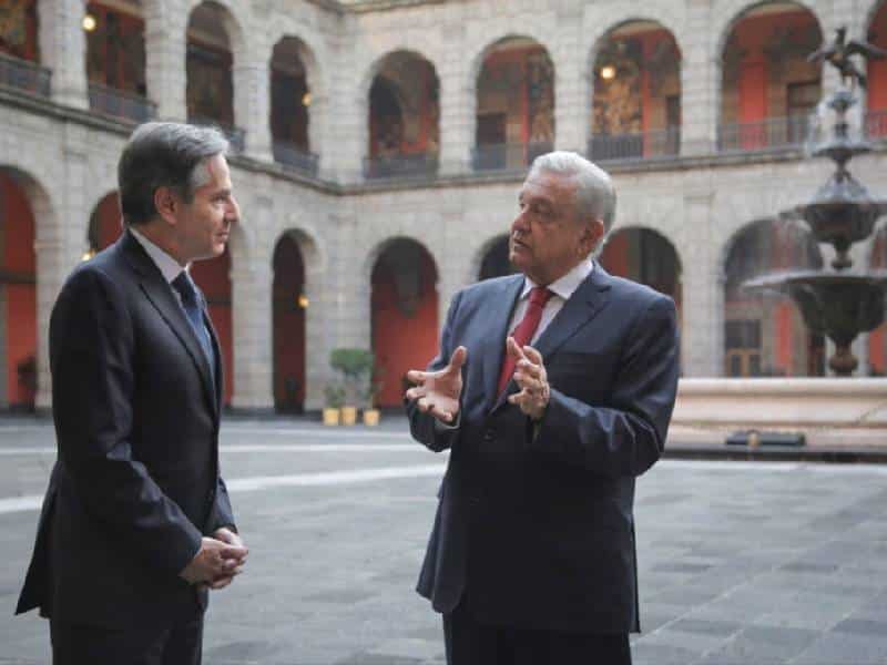 AMLO se reúne con Antony Blinken, secretario de Estado de EU