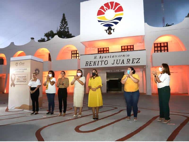 Autoridades de Benito Juárez participan en cruzada para concientizar sobre cáncer infantil