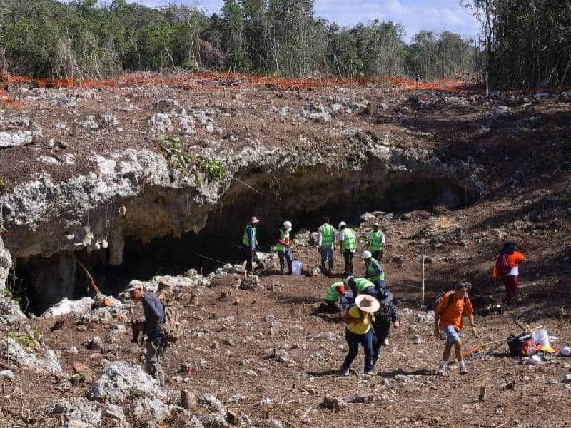 Descubren cenote en obras del Tren Maya