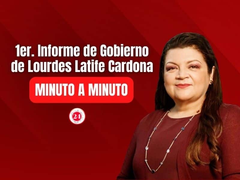 Minuto a minuto: Primer informe de gobierno de Lourdes Latife Cardona