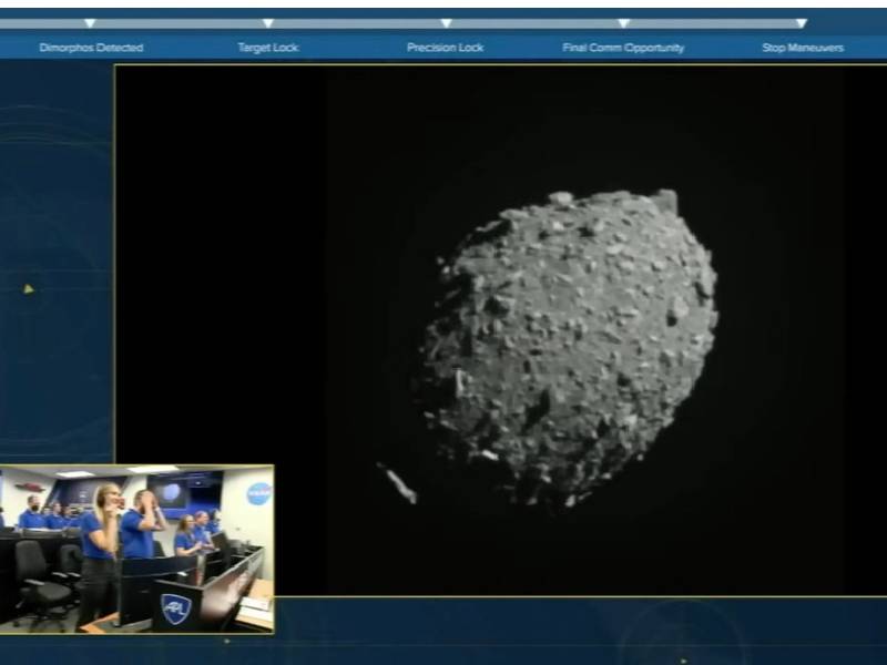 Foto: AFP / La agencia impactó la nave ((DART CURSIVAS))) (Double Asteroid Redirection Test) como parte de su plan de “defensa planetaria”