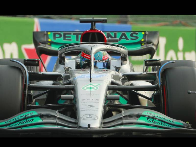 Mercedes y George Russell se llevan la Tercera Práctica Libre en el Gran Premio de México