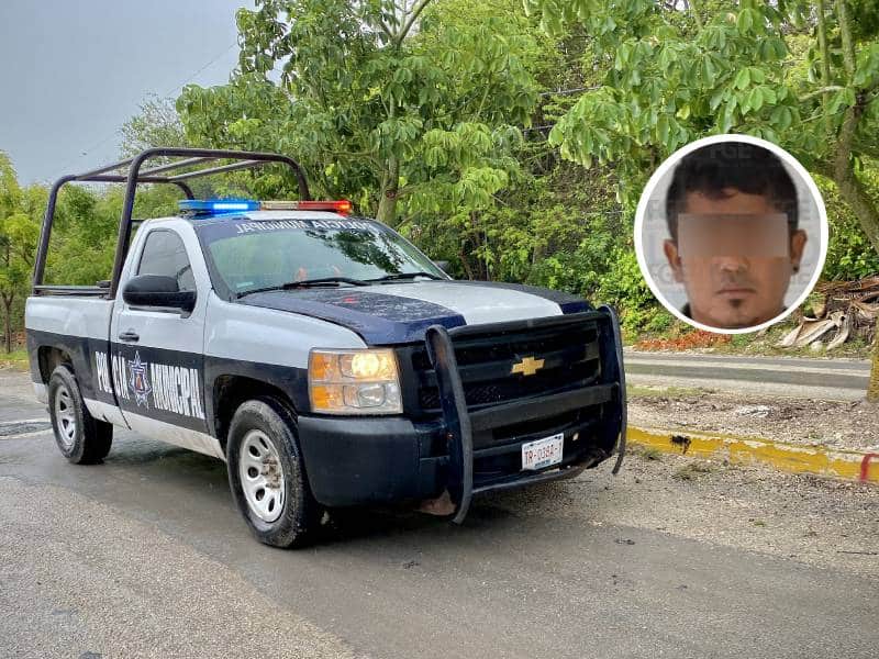 Detienen en Bacalar a sujeto relacionado con diversos delitos en el Sur de Quintana Roo