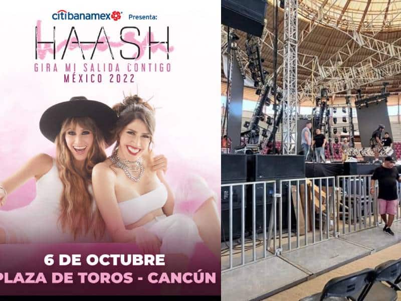 VIDEO. Suspenden concierto de Ha*Ash en Cancún