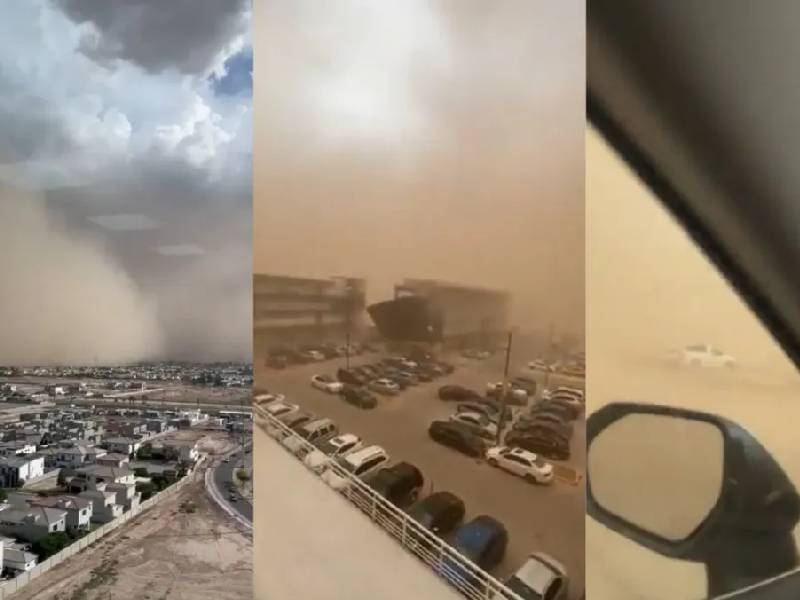 Video. Tormenta de arena azota a Mexicali; hay daños materiales