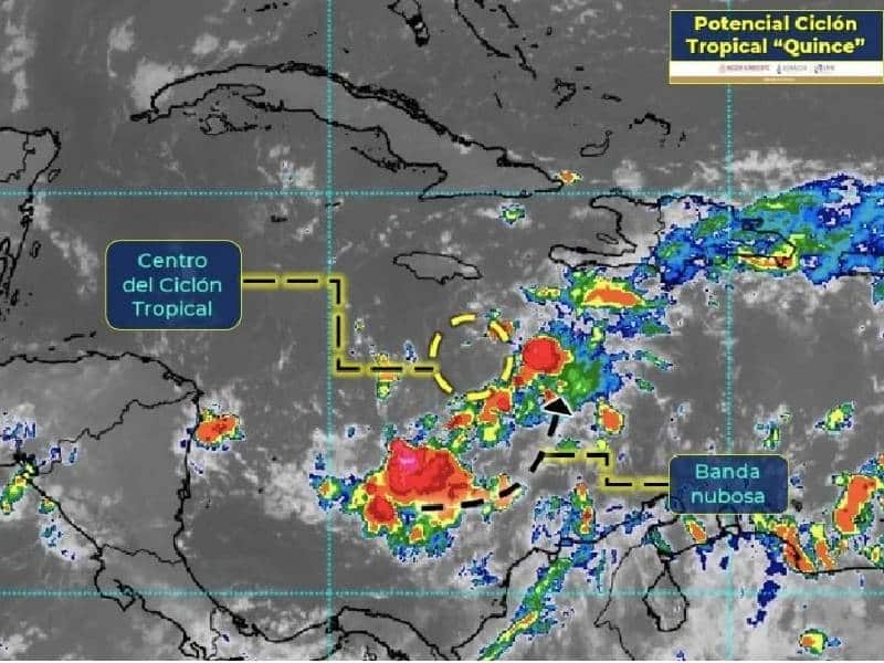 Potencial ciclón 15 se convierte en tormenta tropical Lisa