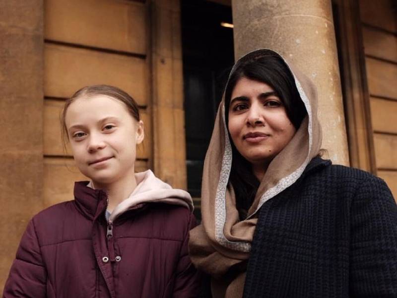 Greta Thunberg y Malala se reúnen en la presentación del “Libro Del Clima”