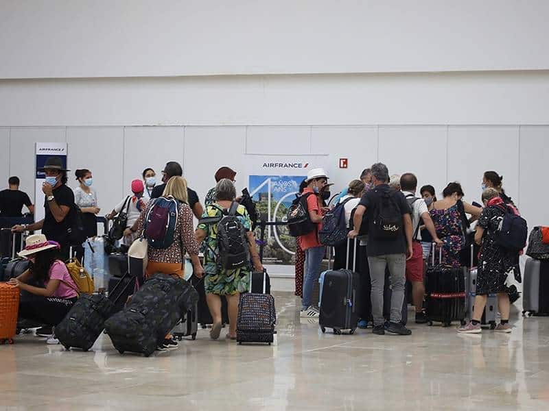 El aeropuerto de Cancún, con 462 operaciones mediante 36 aerolíneas para hoy