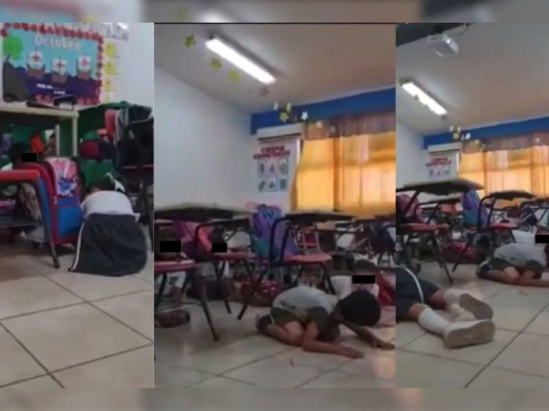 VIDEO: “¡No se muevan, todos abajo”: Maestra tranquiliza a niños durante balacera
