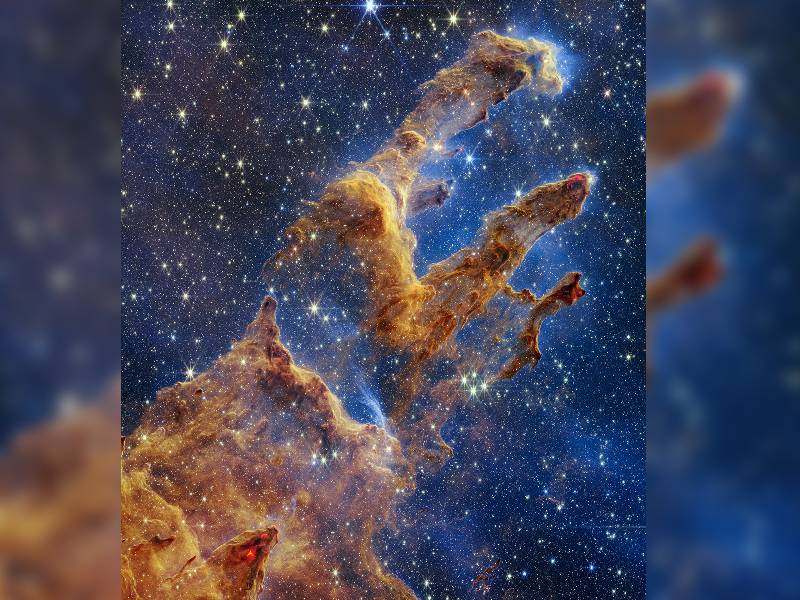 NASA difunde fotos del James Webb de Los Pilares de la Creación