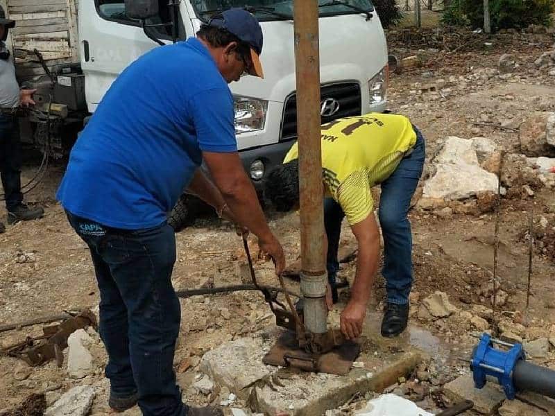 Se normaliza servicio de agua potable en comunidad de Bacalar