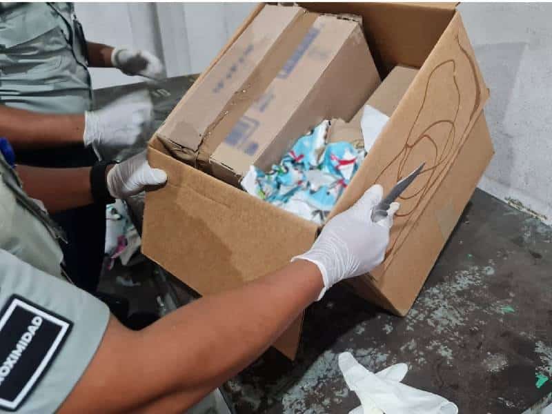 Aseguran en aeropuerto de Cancún cargamento de droga
