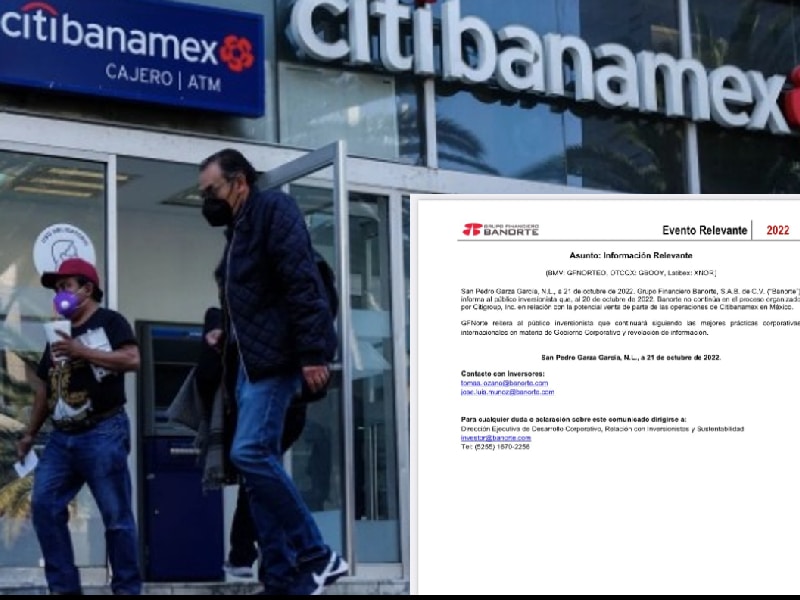 Desde principios del año, Citigroup, puso en venta Banamex