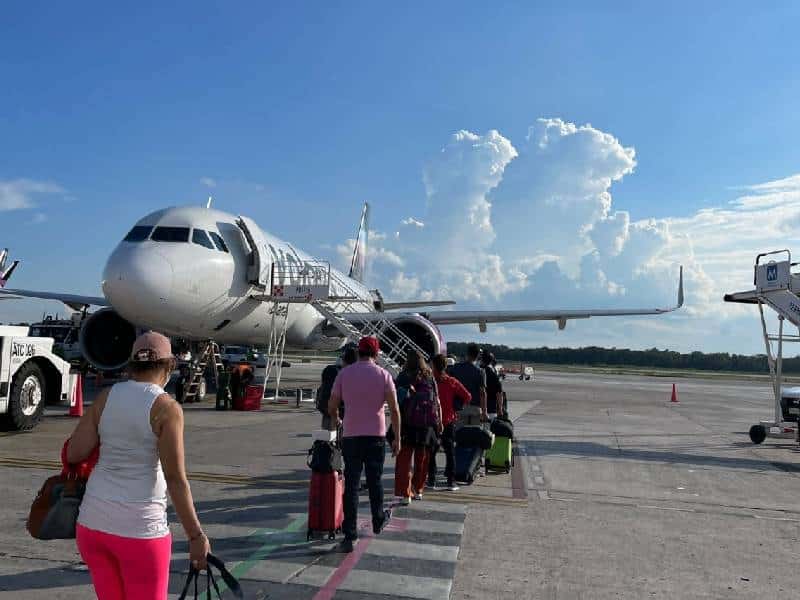El aeropuerto de Cancún, con 490 vuelos y una conexión con 16 países para hoy