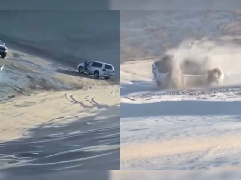 Video. Mexicanos se accidentan en tour de las dunas de Qatar
