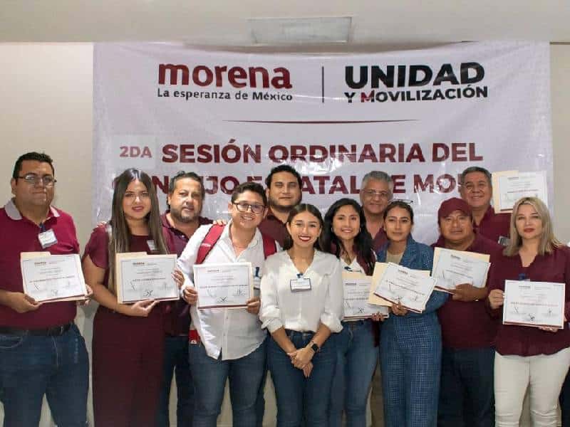 Impulsa Johana Acosta acciones para el desarrollo de Morena en Quintana Roo