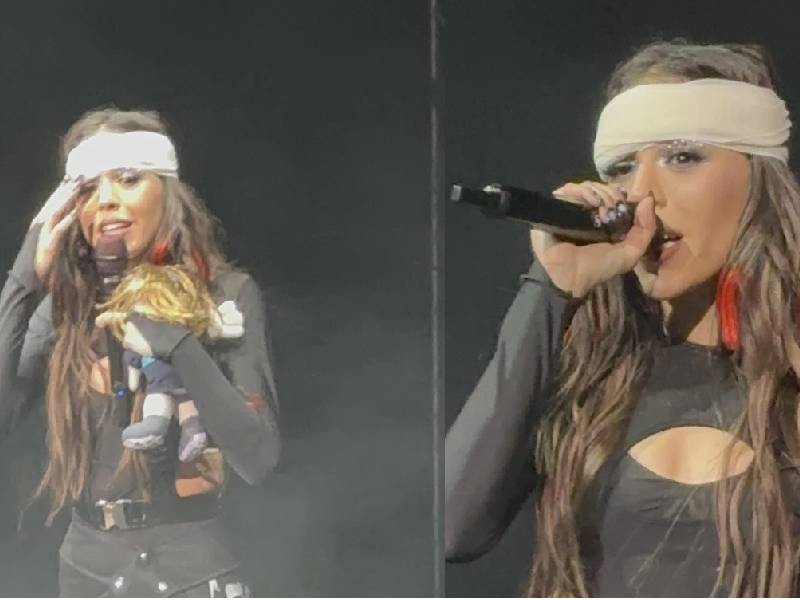 Danna Paola pide ayuda al ‘Canelo’ luego de sufrir accidente en concierto