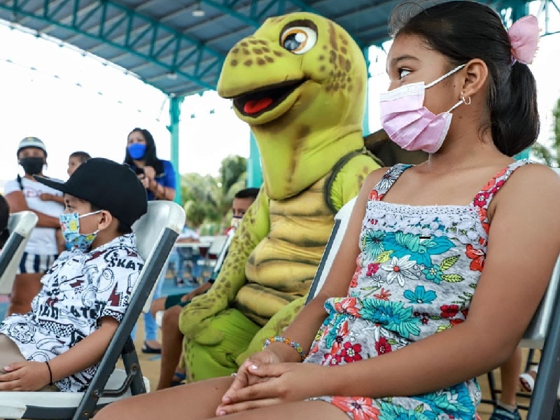 Gobierno municipal emprende acciones en benefico de las y los niños de la zona continental