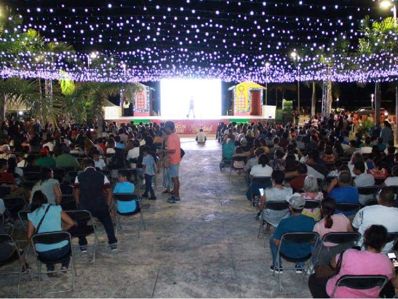 Más de 12 mil personas disfrutaron del Festival Navideño de Cancún