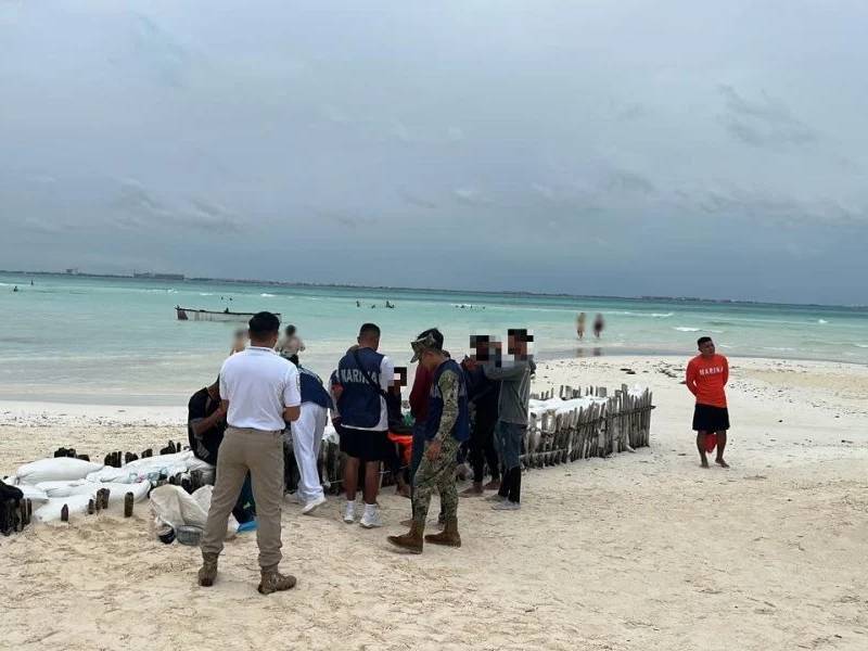 Recalan balseros en Isla Mujeres