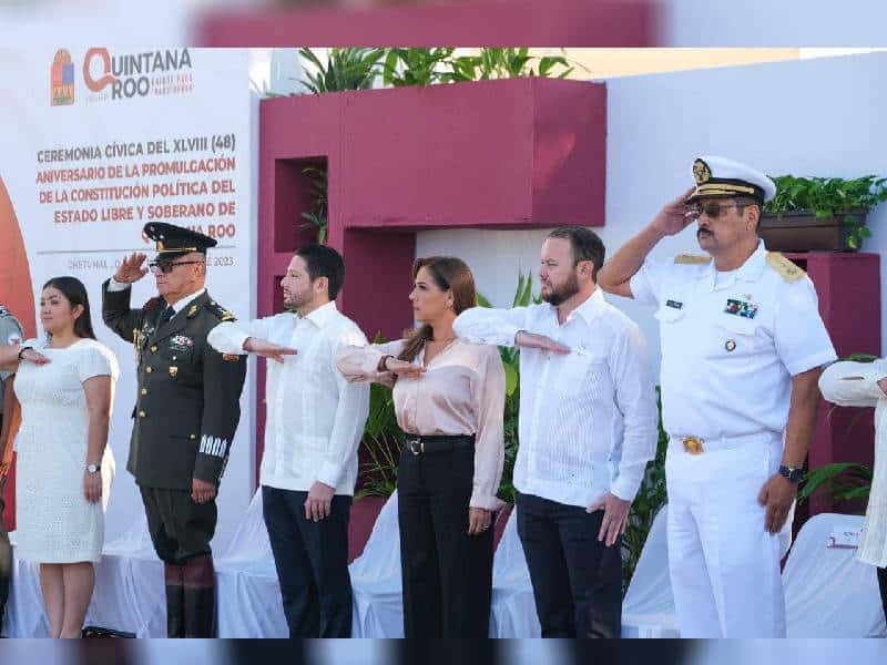 Encabeza Mara Lezama Aniversario de la Promulgación de la Constitución Política de Quintana Roo