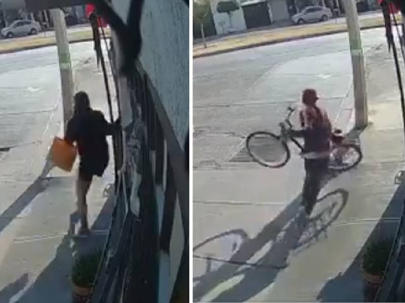Video. Mujer persigue a ladrón y frustra robo de su bici