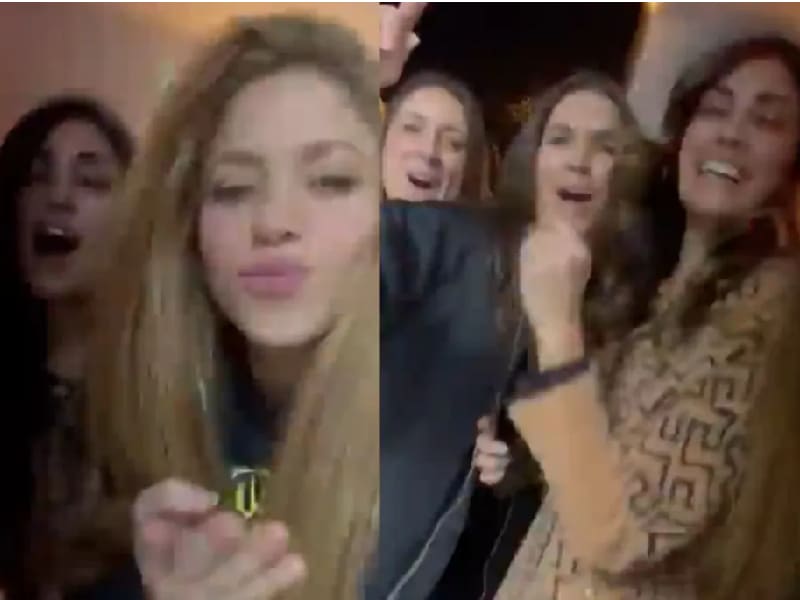VIDEO: Shakira hace fiesta con amigas para celebrar éxito con BZRP