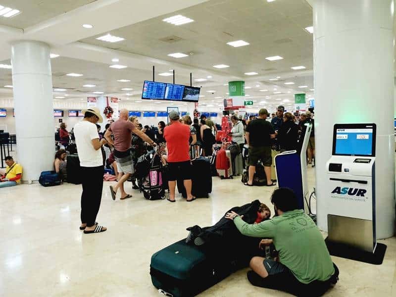 El aeropuerto de Cancún hoy, con 555 operaciones a través de 48 aerolíneas
