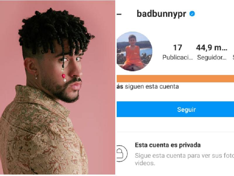 “Me van a extrañar”: Bad Bunny pone privado su Instagram