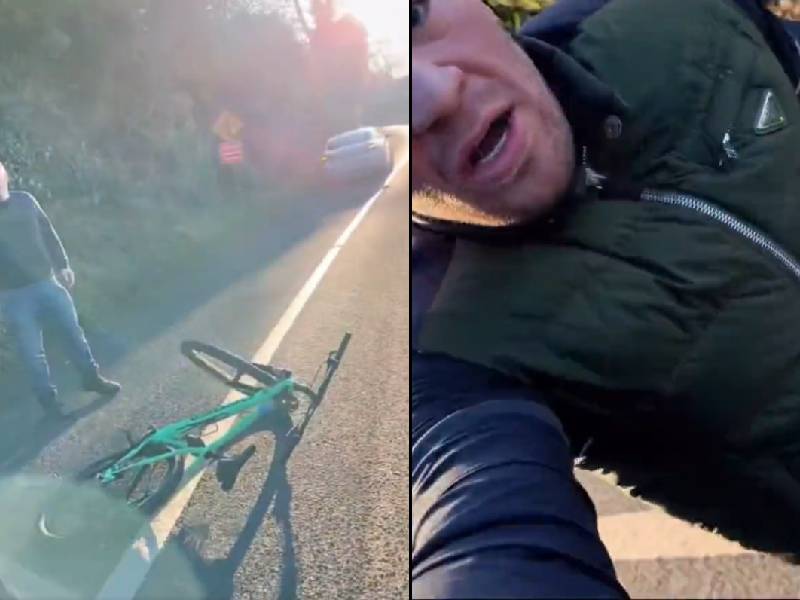 VIDEO_ Atropellan a Conor McGregor mientras paseaba en su bici