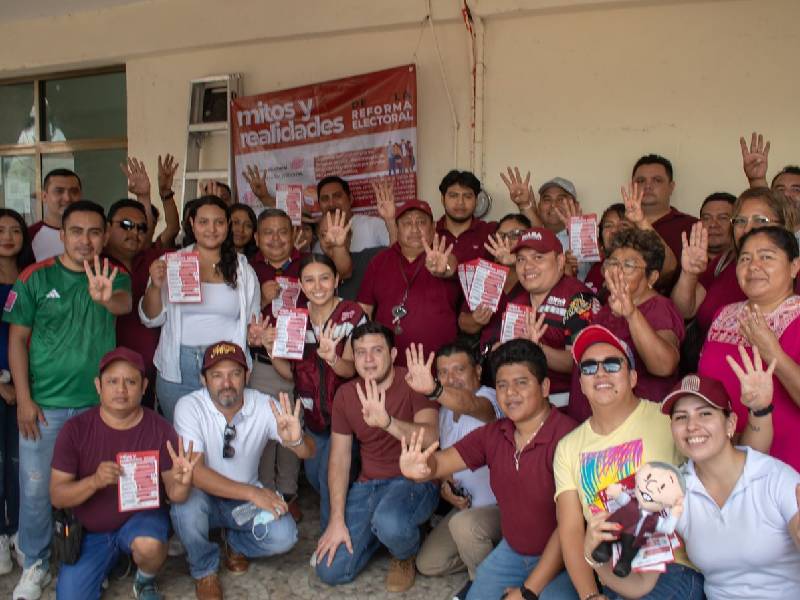 “Si a la reforma electoral”, piden morenistas desde Quintana Roo
